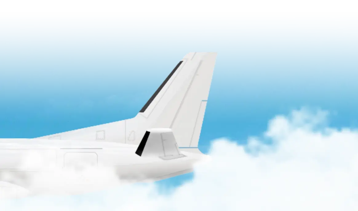 Saab 340 aircraft flying through clouds, representing Conquest Air Cargo's daily freight service from Miami to the Bahamas
