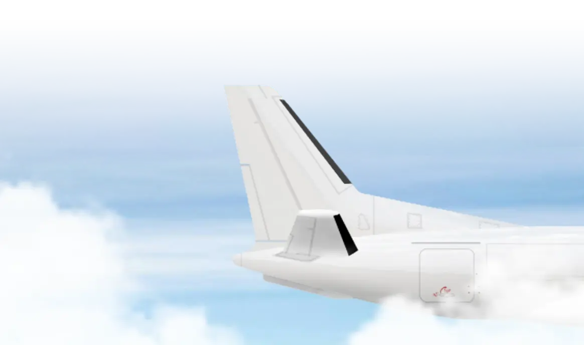 Saab 340 aircraft in flight, promoting Conquest Air Cargo’s on-demand charter service across the Caribbean