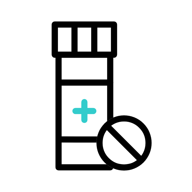 Icon of pill bottle and tablet symbolizing medical and pharmaceutical cargo flown by Conquest Air Cargo